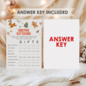 Kerst Scattegories Spel Feestdagenkaart