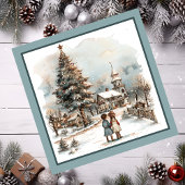 Kerst Scene Magnetische Kaart