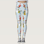 Kerst Scène Vakantie Leggings (Voorkant)