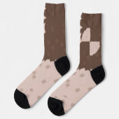 Kerst Schaakkoekjes Patroon Sokken (Links)