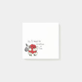 Kerst Schaap Kinderen Cartoon Post-it® Notes (Voorkant)