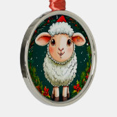Kerst Schaap Metaal Boom Decoratie Cadeau (Rechts)