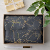 Kerst schattig confetti en gouden bloem design tissuepapier (Geschenk)