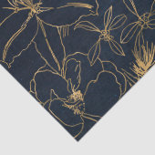 Kerst schattig confetti en gouden bloem design tissuepapier (Detail)