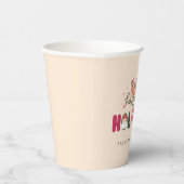 Kerst schattig hond familie modern papieren bekers (Rechts)