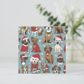 Kerst schattig hond patroon (Staand voorkant)