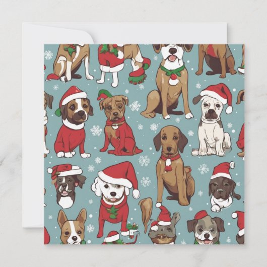 Kerst schattig hond patroon (Voorkant)