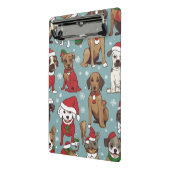 Kerst schattig hond patroon mini klembord (Angled2)