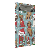 Kerst schattig hond patroon mini klembord (Schuin)