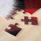 Kerst schattig polar beer welp, Santa beer welp Legpuzzel (Zijkant)