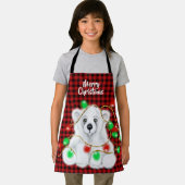 Kerst schattig polar beer welp, Santa beer welp Schort (Insitu)