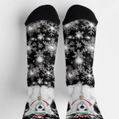 Kerst schattig polar beer welp, Santa beer welp Sokken (Top)