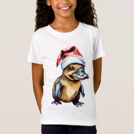Kerst schattig vogelbekdier t-shirt