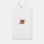 Kerst Schattige doodle clip art design geschenken Cadeaulabel (Achterkant)