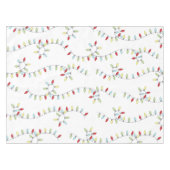 Kerst Schattige Eenvoudig Kleurrijk String Licht P Tafelkleed (Voorkant (Horizontaal))