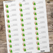 Kerst Schattige eenvoudige grillige koekjesknipsel Etiket