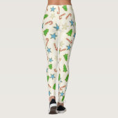 Kerst Schattige Eenvoudige Whimsical Cookie Cutout Leggings (Achterkant)