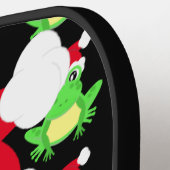 Kerst Schattige Frog Santa Hat Pattern Novelty Pickleball Paddle (Links Detail)