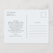 Kerst Schattige Grappig Bunnies Baby Rood Groen Briefkaart (Achterkant)