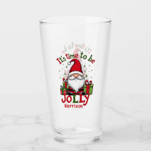 Kerst Schattige Jolly Santa Gepersonaliseerde naam