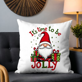 Kerst Schattige Jolly Santa Holiday Kussen
