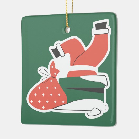 Kerst Schattige Keramisch Ornament (Links)