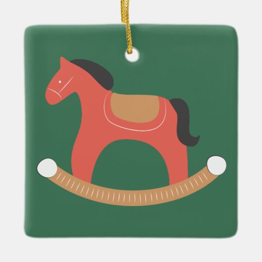 Kerst Schattige Keramisch Ornament (Voorkant)