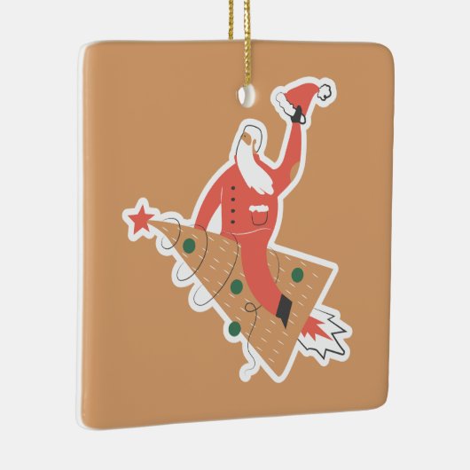 Kerst Schattige Keramisch Ornament (Rechts)