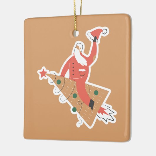 Kerst Schattige Keramisch Ornament (Links)