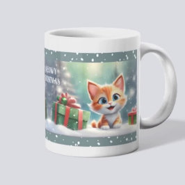 Kerst Schattige Kitty Cat Lover Naam Mok