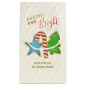 Kerst Schattige Kleurrijke Whimsical Cookie Cutout Klein Cadeauzakje (Achterkant)