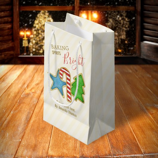 Kerst Schattige Kleurrijke Whimsical Cookie Cutout Klein Cadeauzakje