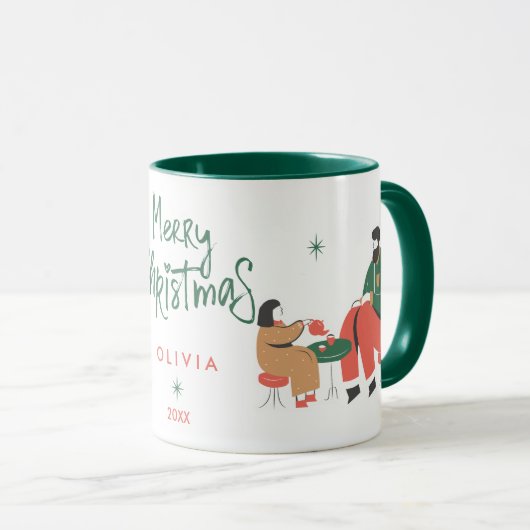 Kerst Schattige Mok (Voorkant rechts)