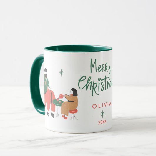 Kerst Schattige Mok (Voorkant links)