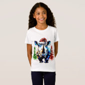 Kerst schattige neushoorn t-shirt (Voorkant volledig)