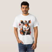 Kerst schattige neushoorn t-shirt (Voorkant volledig)