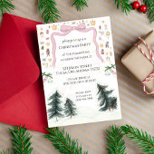 Kerst Schattige Pastel Notenkraker Invitation Kaart