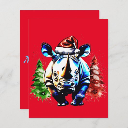 Kerst schattige puppy (Voorkant / Achterkant)