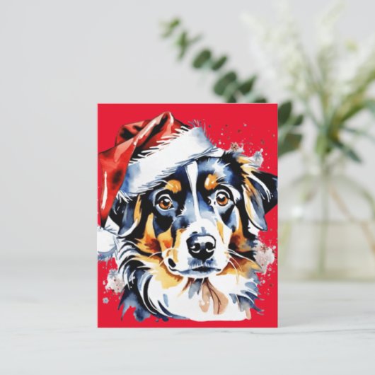 Kerst schattige puppy (Staand voorkant)