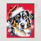 Kerst schattige puppy (Voorkant)