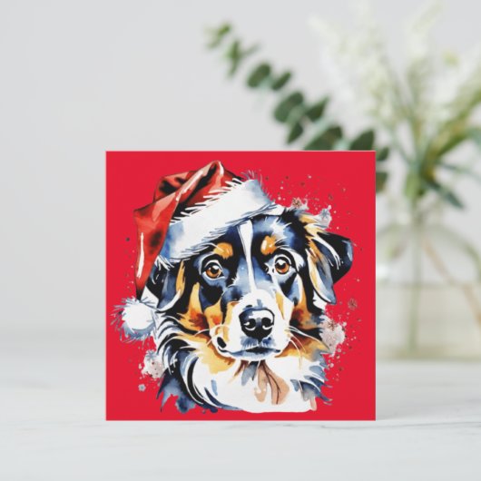 Kerst schattige puppy (Staand voorkant)