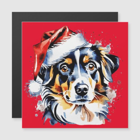 Kerst schattige puppy (Voorkant / Achterkant)