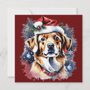 Kerst schattige puppy kaart