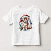 Kerst schattige puppy kinder shirts (Voorkant)