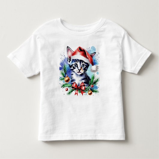 Kerst schattige puppy kinder shirts (Voorkant)