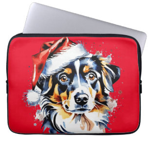Kerst schattige puppy laptop sleeve