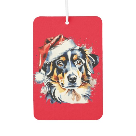 Kerst schattige puppy luchtverfrisser (Voorkant)