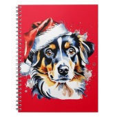 Kerst schattige puppy notitieboek (Voorkant)