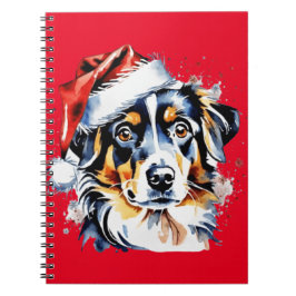 Kerst schattige puppy notitieboek