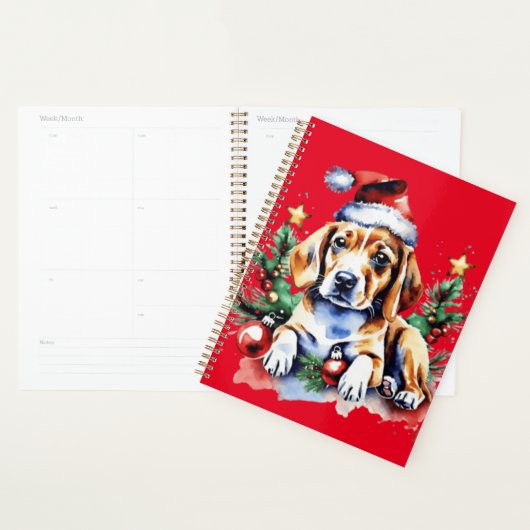 Kerst schattige puppy planner (Display)